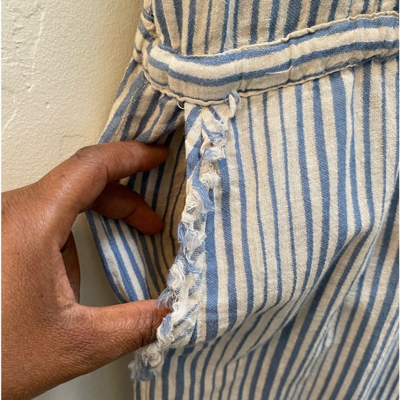 Mono B Jumpsuit Blue & Cream Size L - Picture 7 of 11